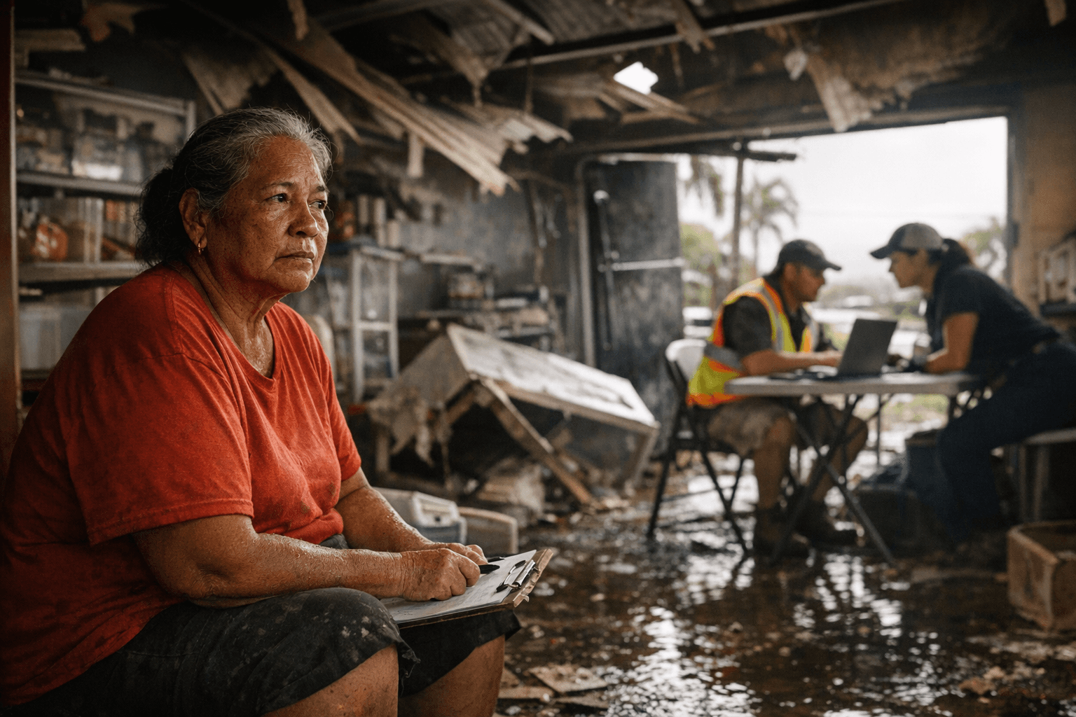 County sends disaster aid teams across island to help storm victims apply