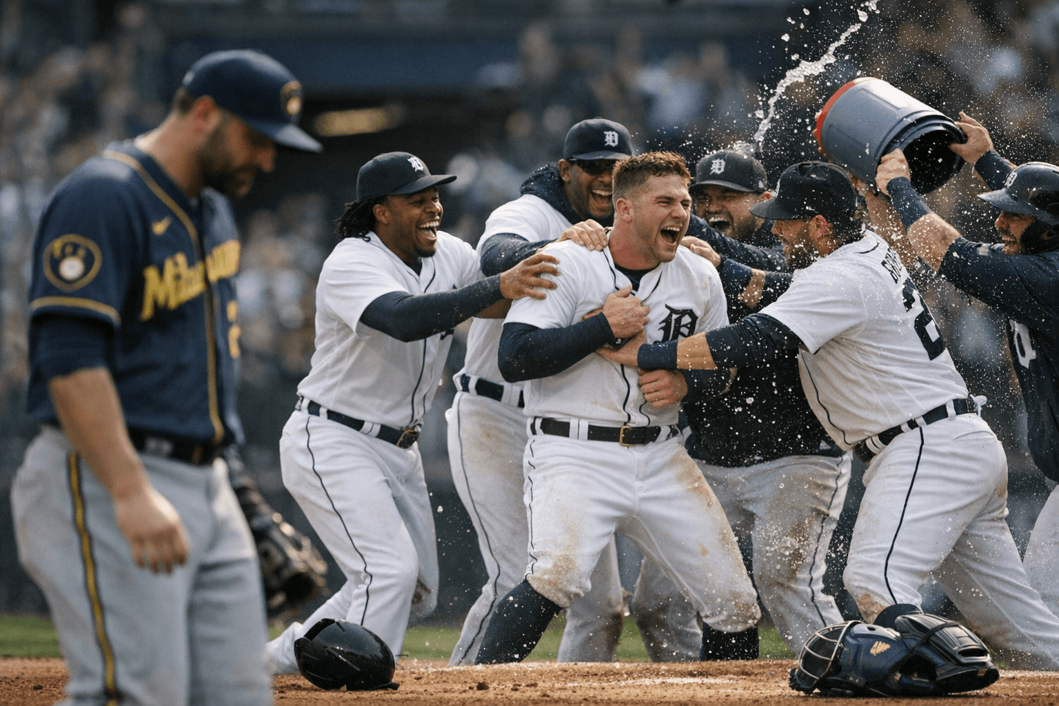 Detroit edges Milwaukee 5-4 behind Hurter in tight MLB battle