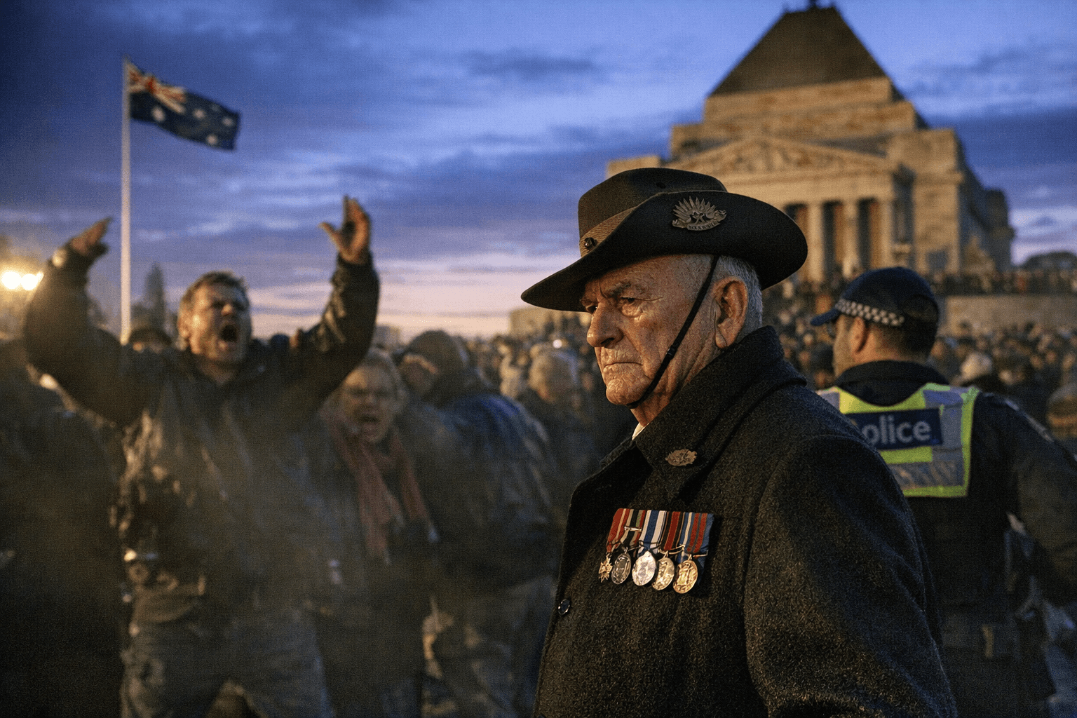 Anzac Day dawn services booed in Melbourne, Sydney and Perth