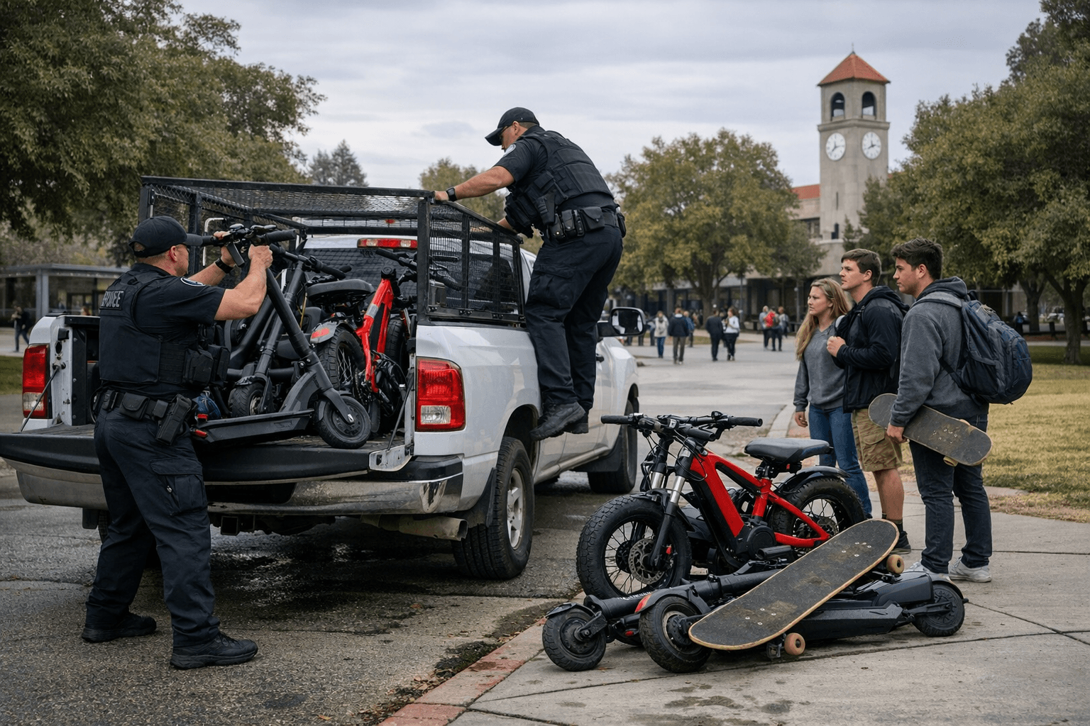 Fresno State bans electric scooters, bikes and skateboards on campus