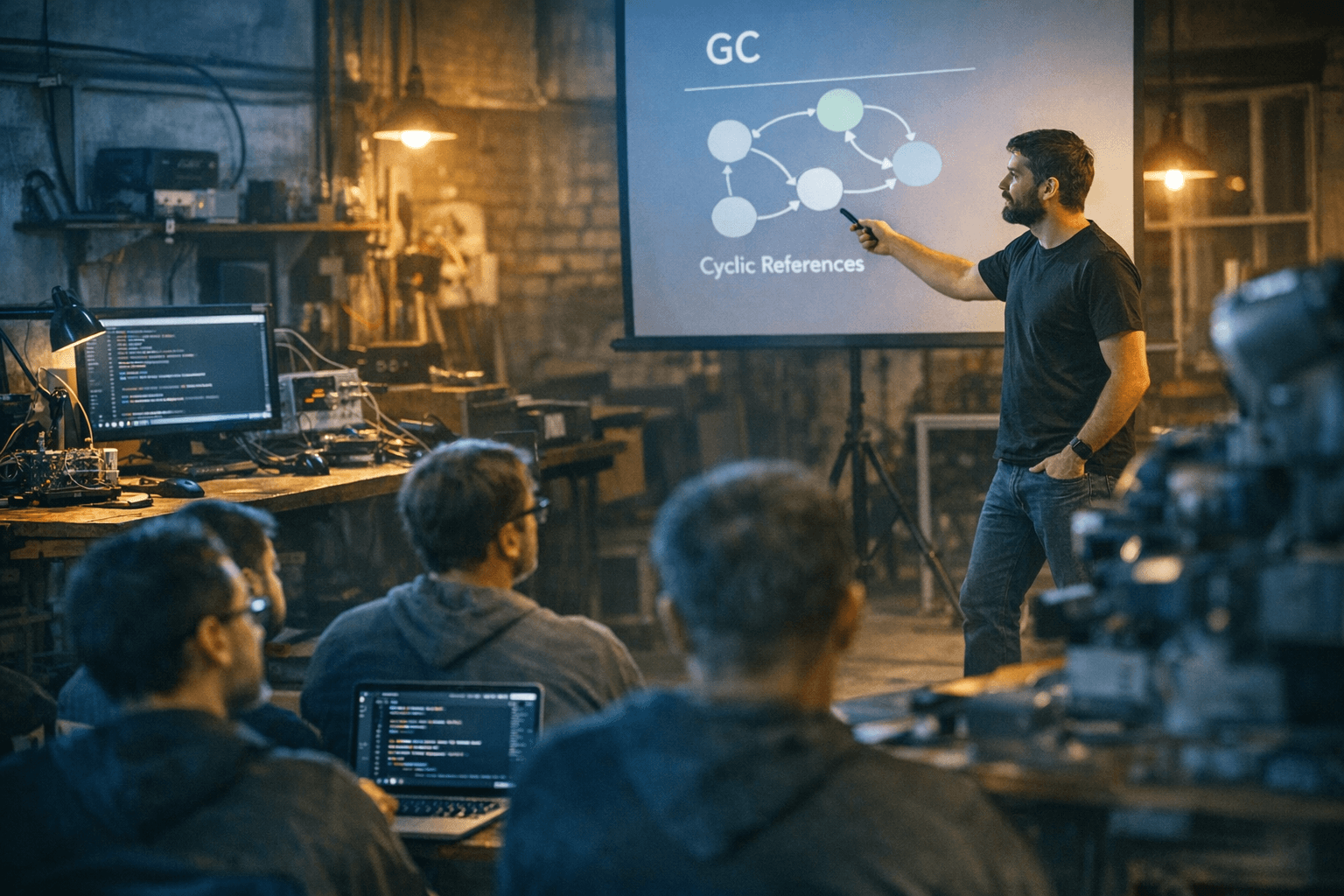 TokioConf talk explores cyclic pointers, safe GC, and Rust VM design