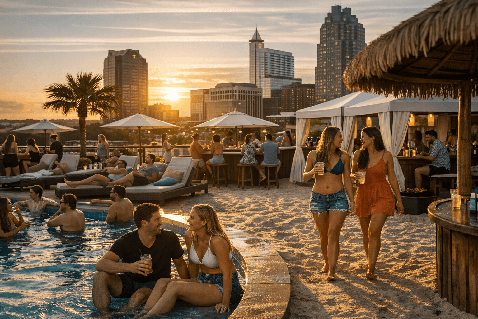 Raleigh’s Exchange development adds rooftop beach club, expands downtown nightlife