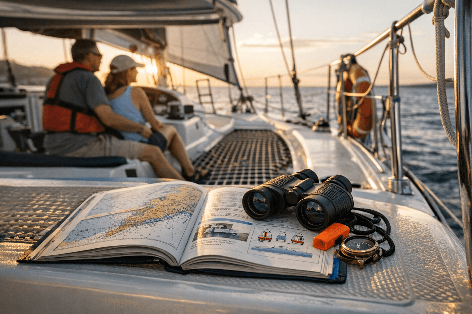 New catamaran guide covers stability, sailing techniques, and boating regulations