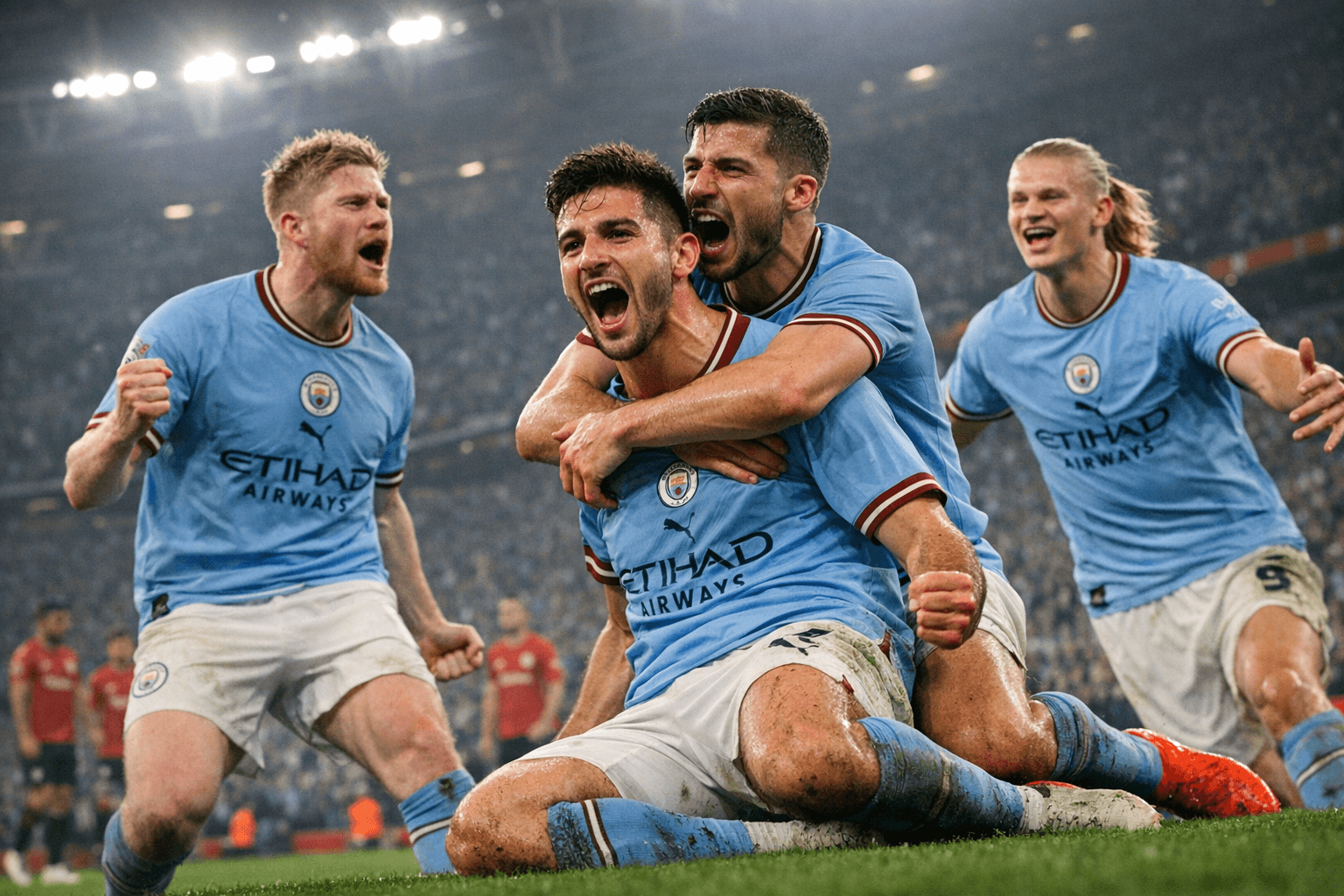 Manchester City revive treble chase after turbulent trophyless season