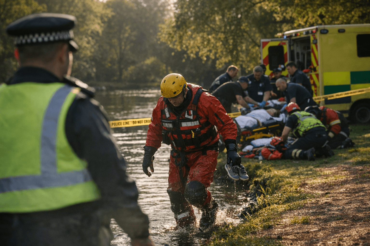 Mother and son die after being pulled from Ealing park water