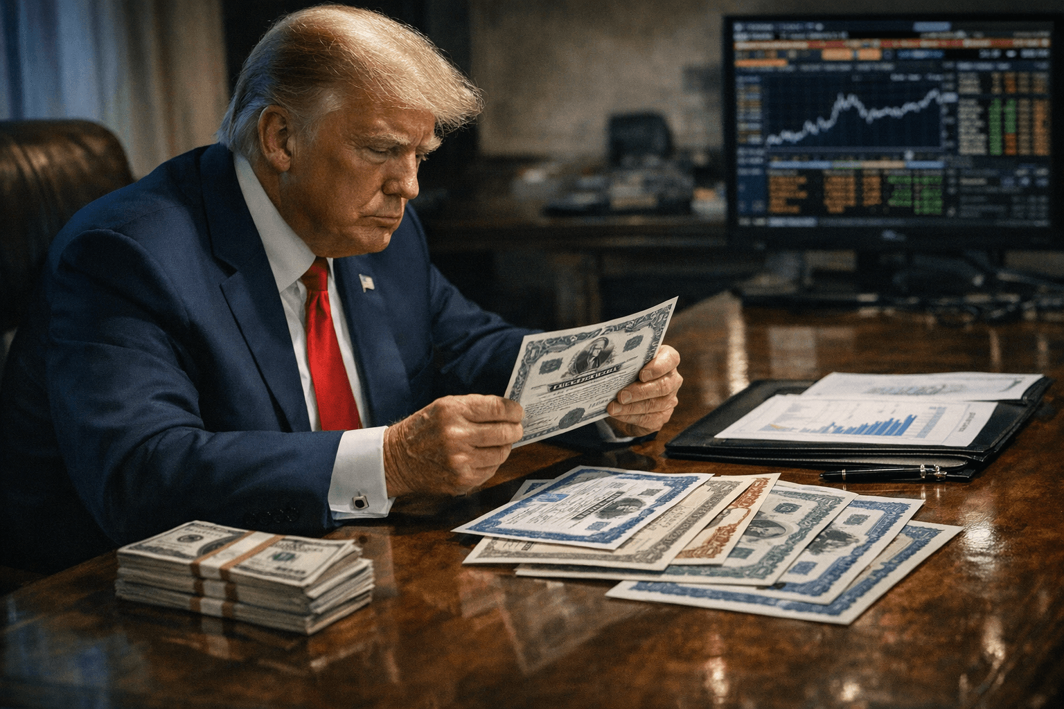 Trump bought at least $51 million in bonds during March filings