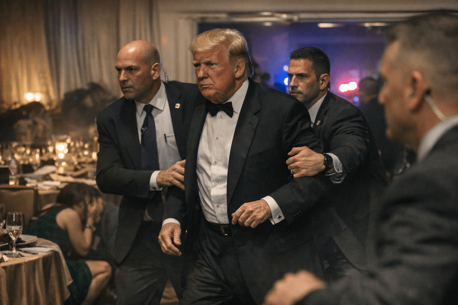 Trump evacuated from White House correspondents' dinner after loud noises