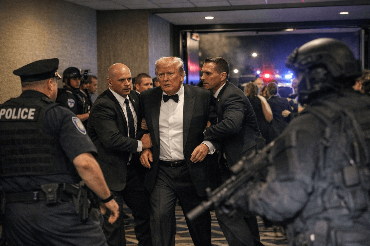 Trump Evacuated from White House Correspondents' Dinner After Security Incident