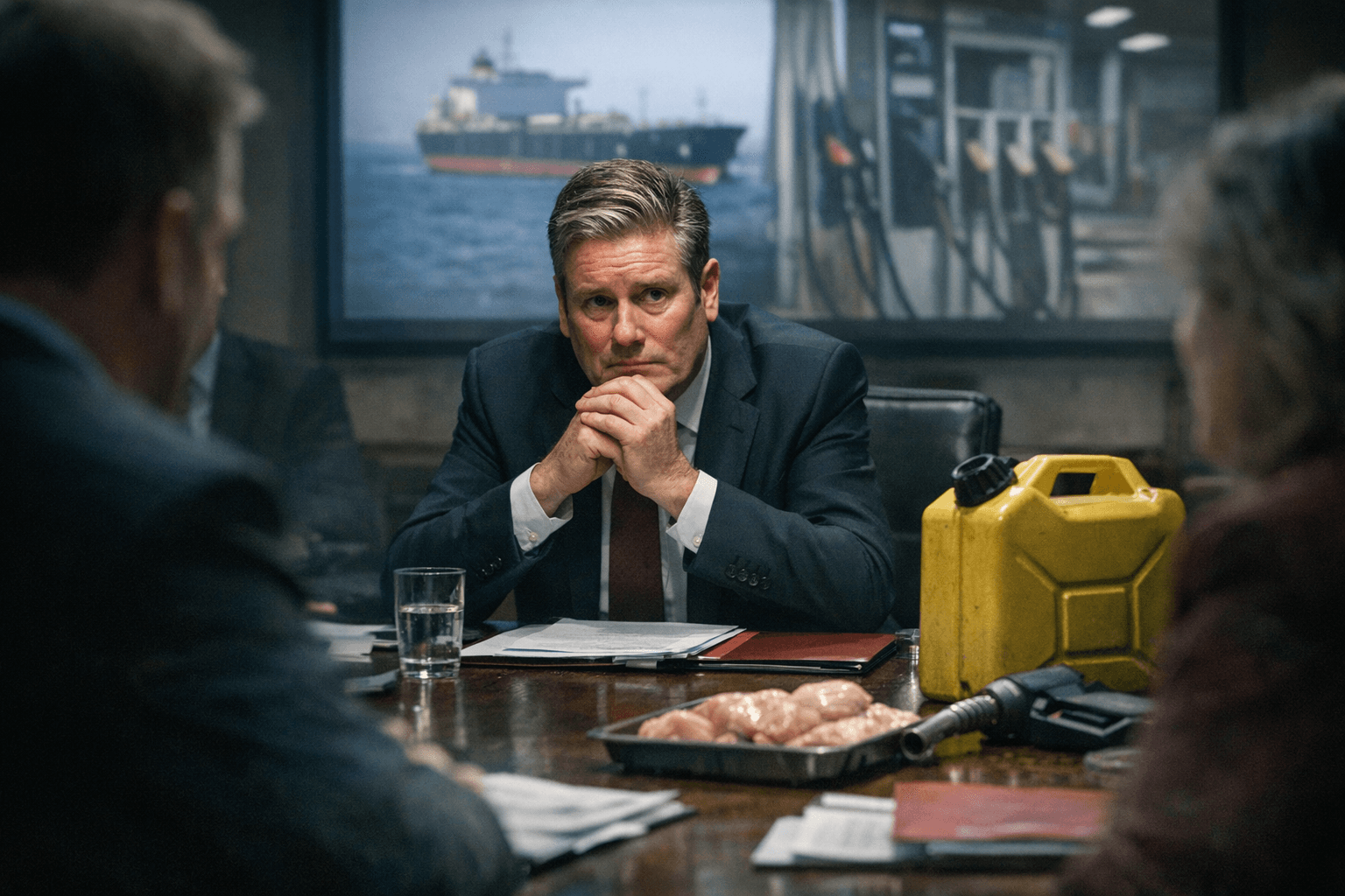 Starmer chairs crisis talks as UK plans for food and fuel shortages