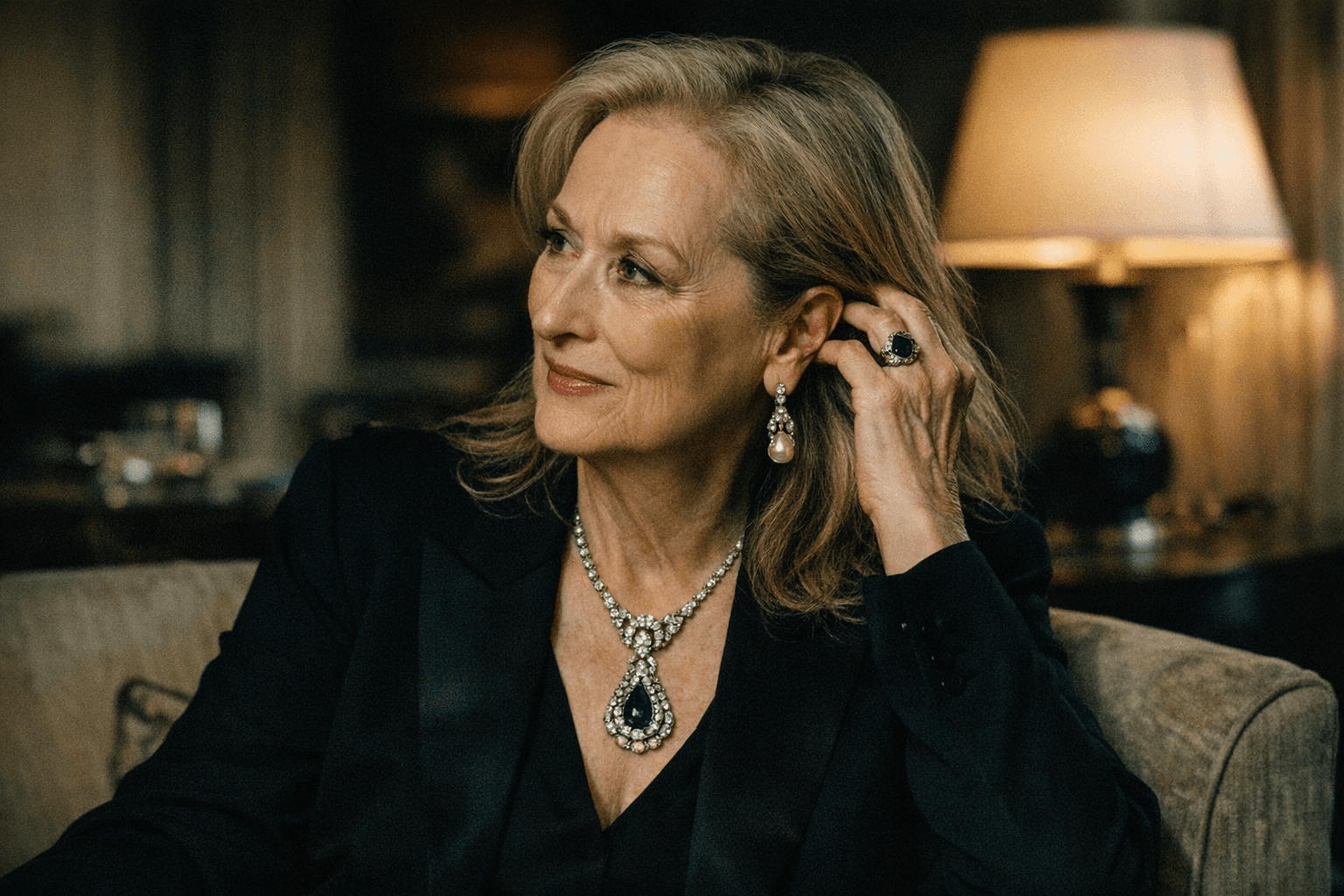 Meryl Streep’s antique jewels make press-tour styling feel strikingly modern