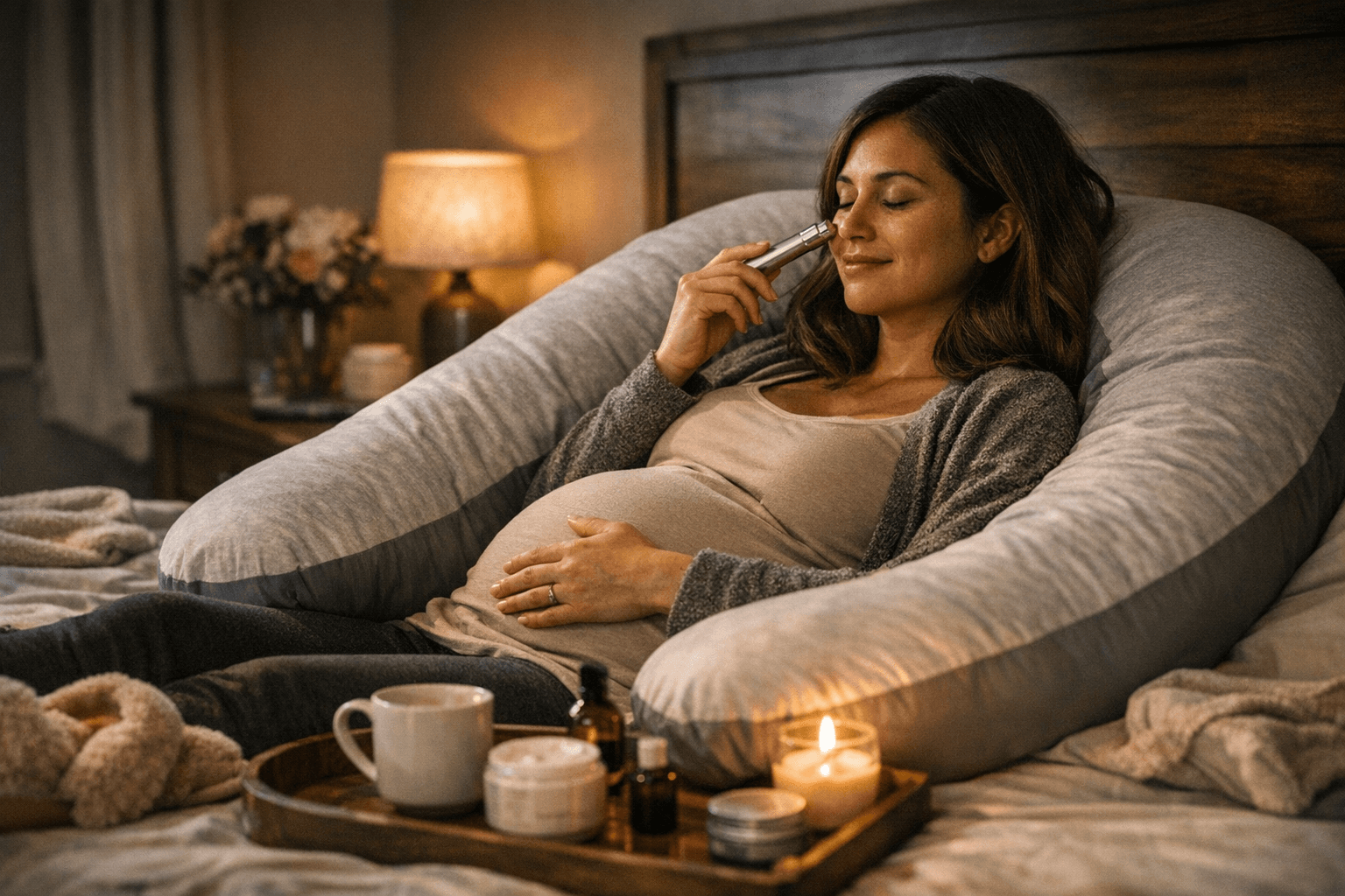 Self-care gifts for expectant moms, from pillows to depuffing wands