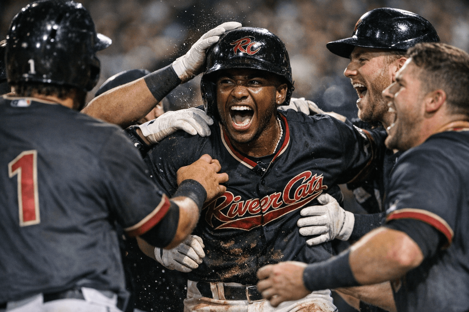 River Cats rally from 6-0 hole, top Isotopes 12-10 on Basabe grand slam