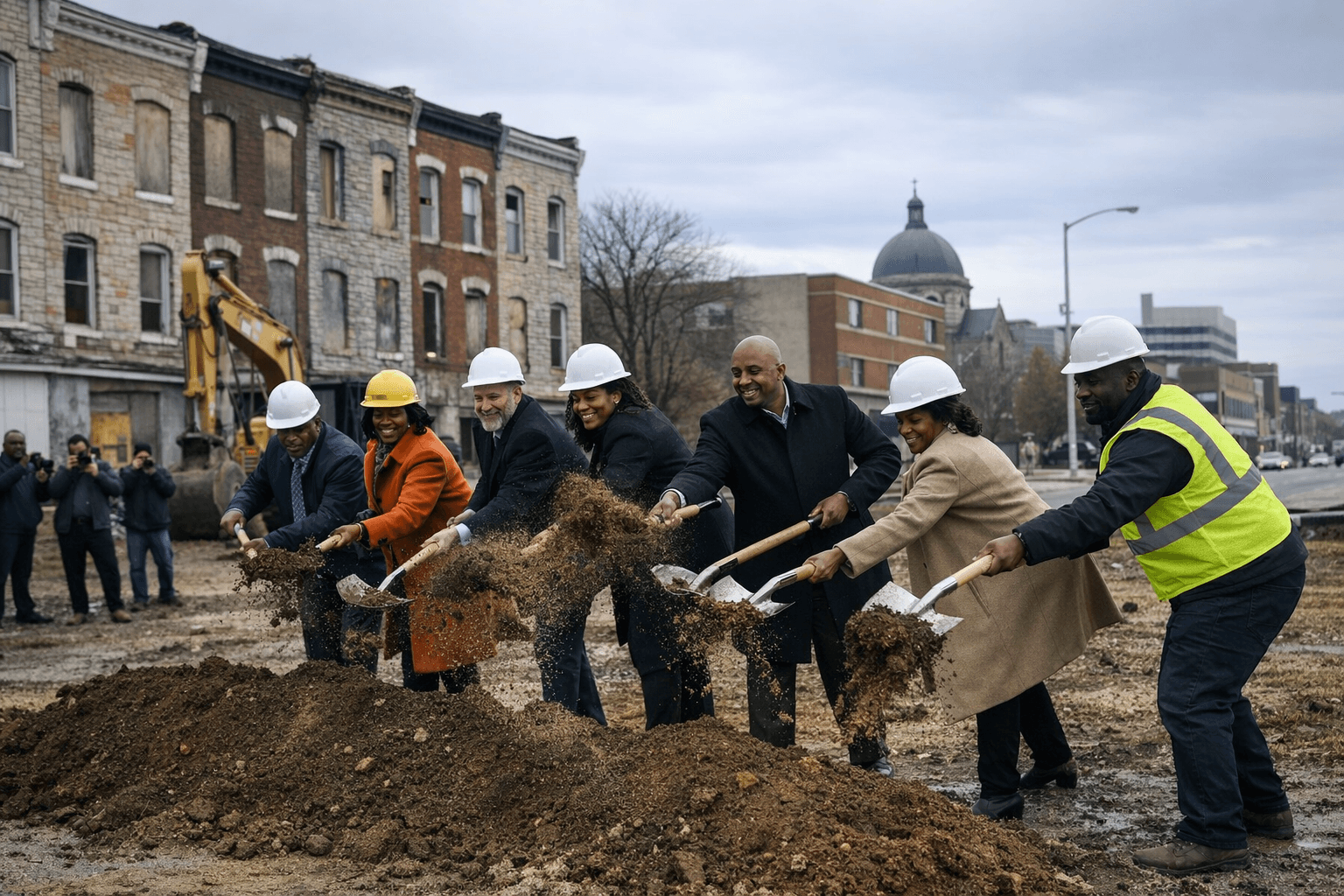 Baltimore breaks ground on North Avenue revitalization in Coppin Heights