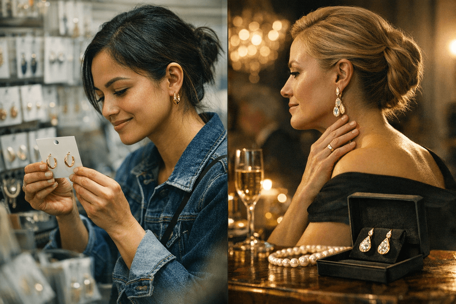 Gold Earrings Span Accessible Fashion To High-End Fine Jewelry