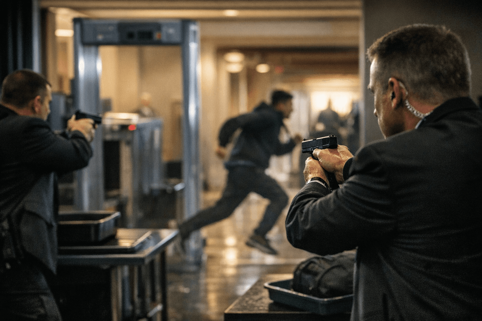 Trump Video Shows Suspect Racing Past Detectors as Agents Draw Guns