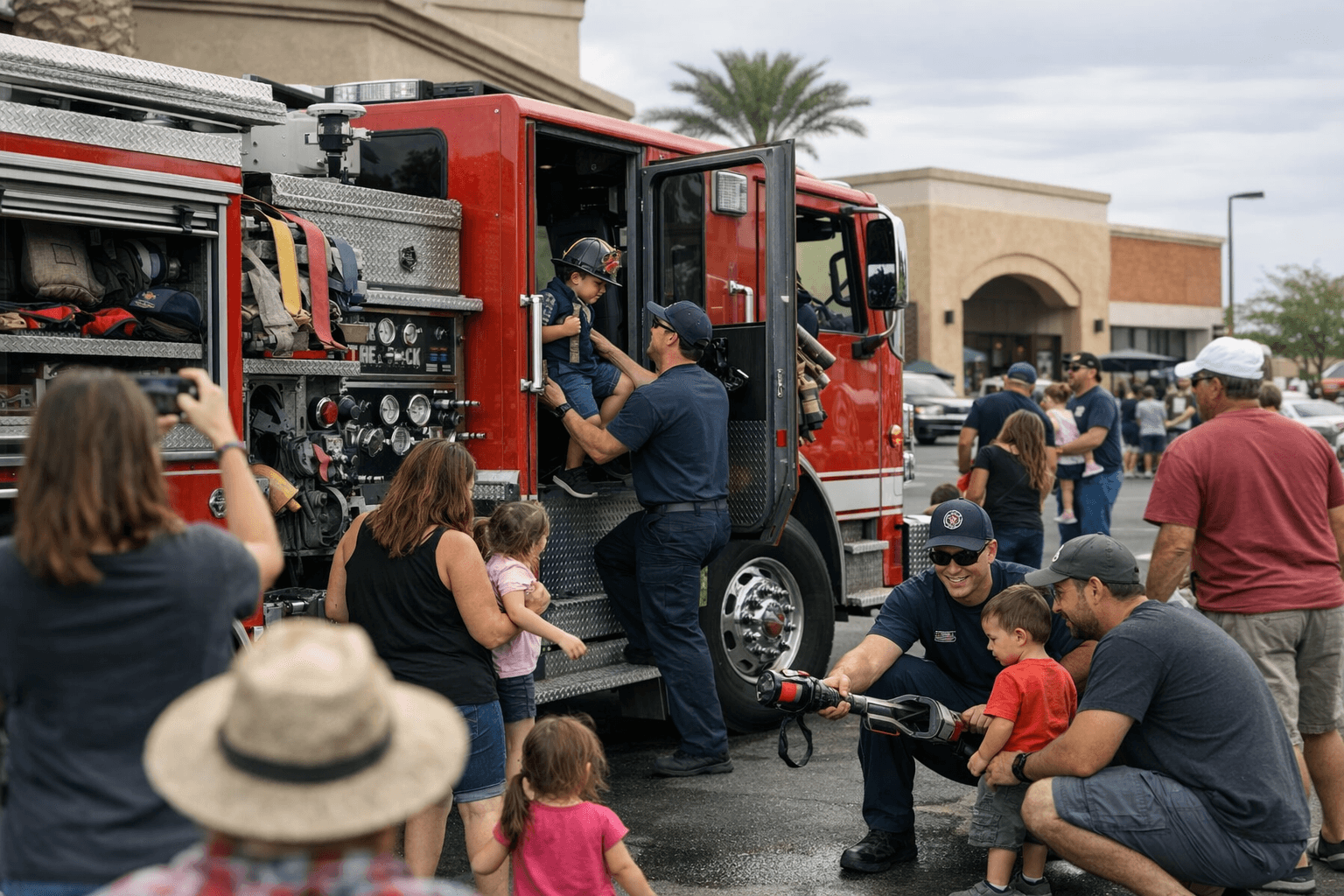 Firehouse Subs hosts Touch-the-Truck event with Yuma firefighters