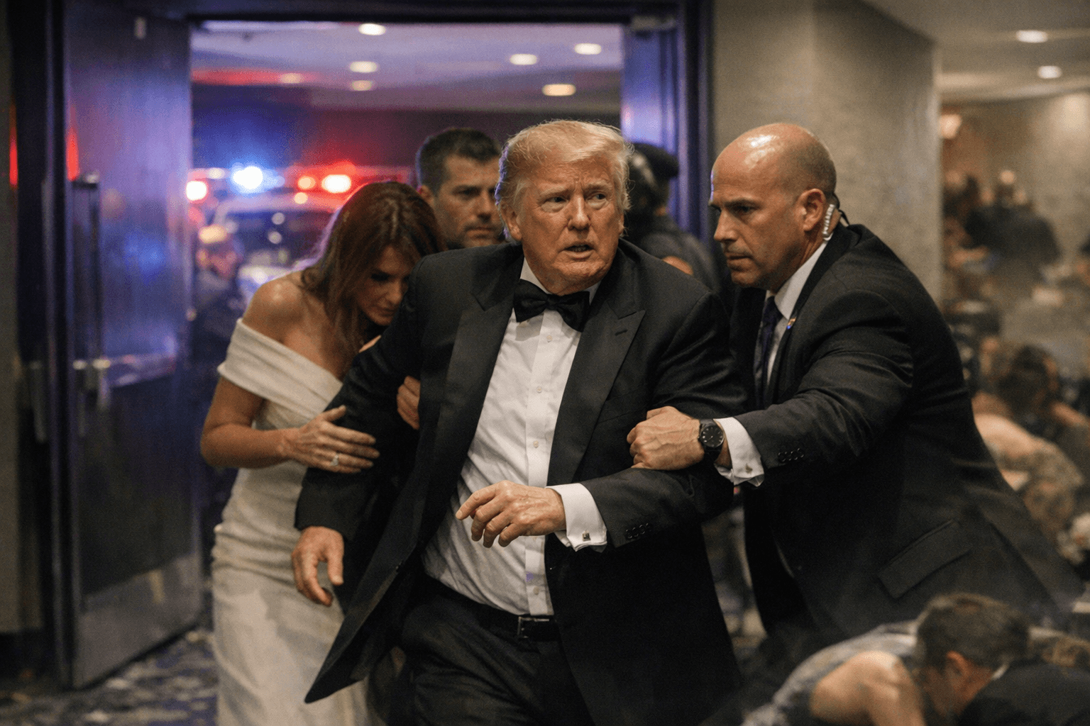 Gunfire at White House Correspondents’ Dinner forces evacuation of Trump, officials