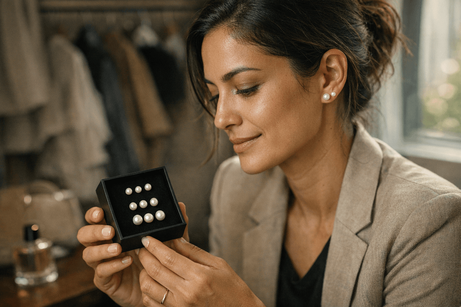 Effy’s three-pair pearl stud set brings polished minimalism to Nordstrom Rack