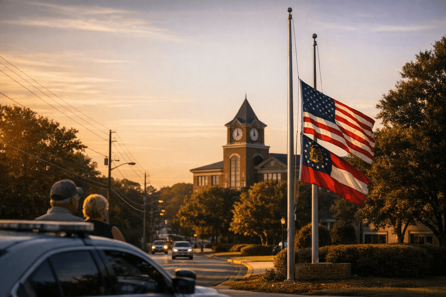 Forsyth County lowers flags to honor Congressman David Scott