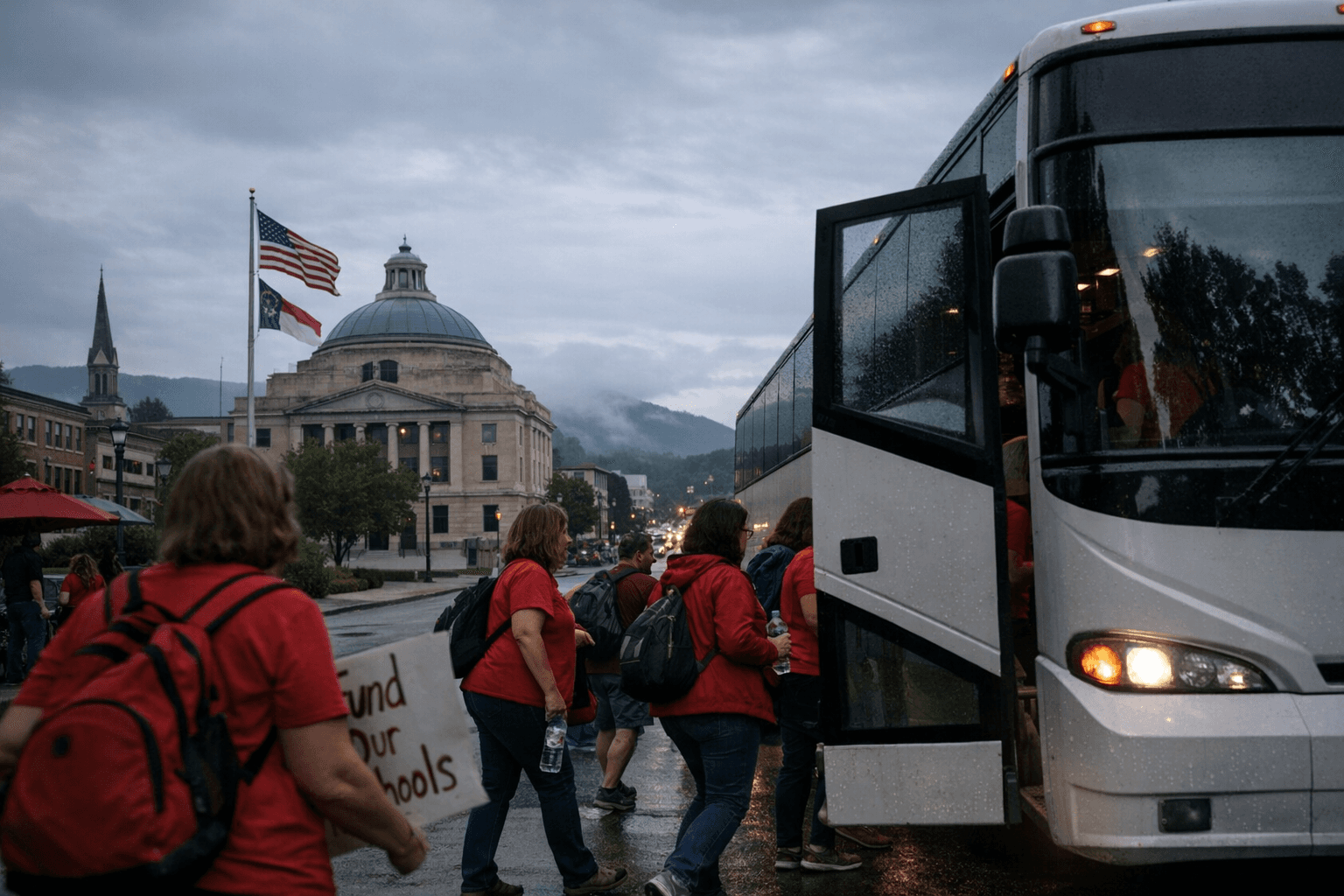 Buncombe schools close May 1 amid Raleigh education rally absences