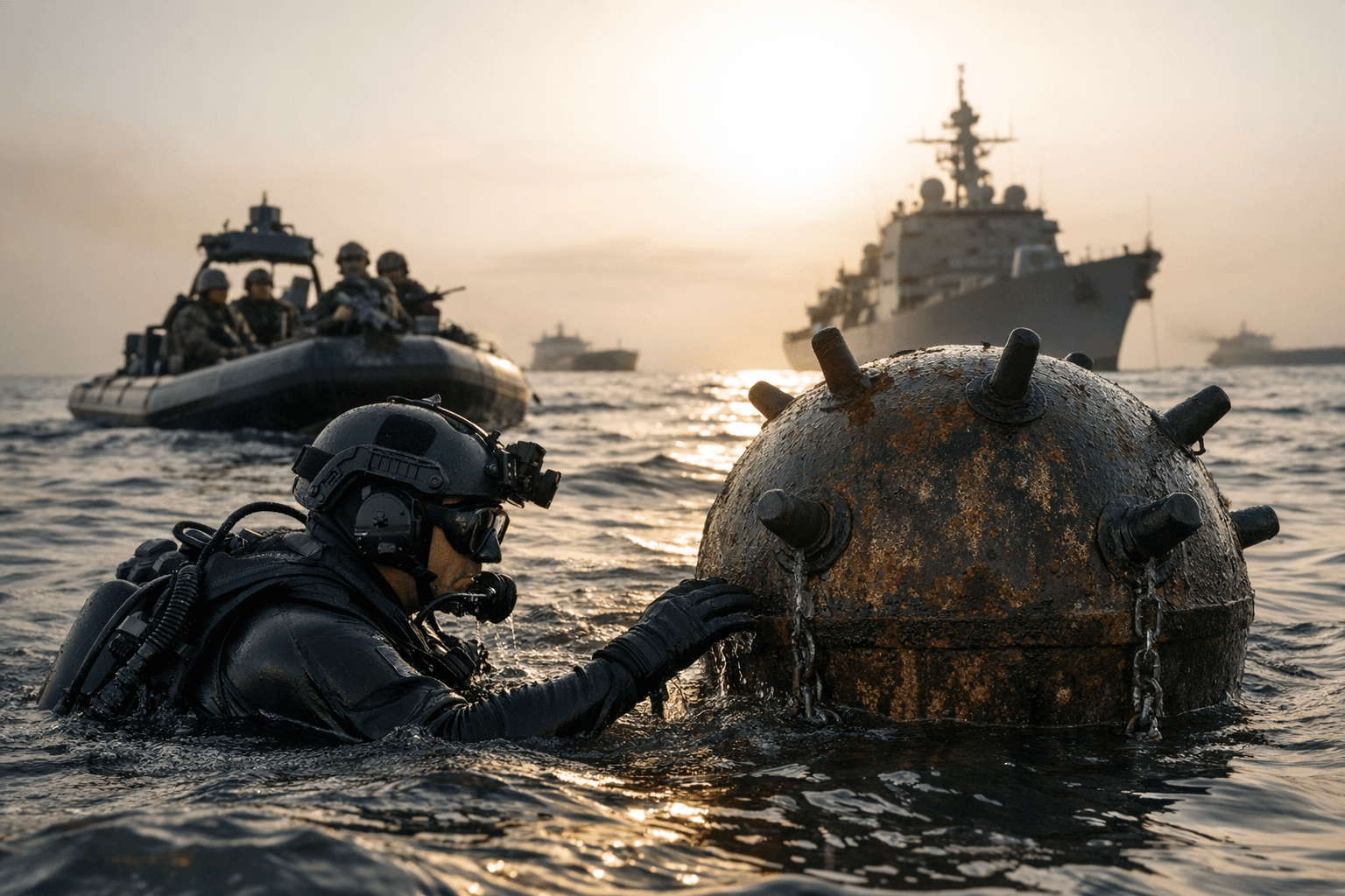 Trump Says Navy Clearing Iranian Mines From Vital Strait of Hormuz