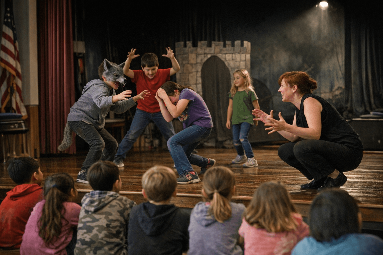 Greenwood Elementary students spend week with theater artist in residency program