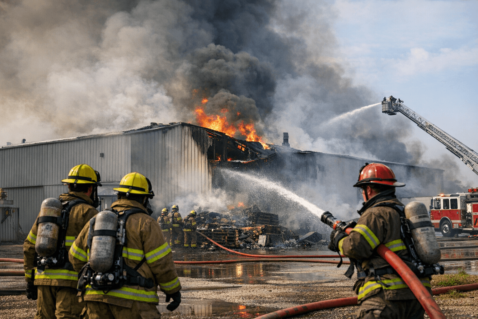 Alta fire damages Merrill Manufacturing warehouse, no injuries reported