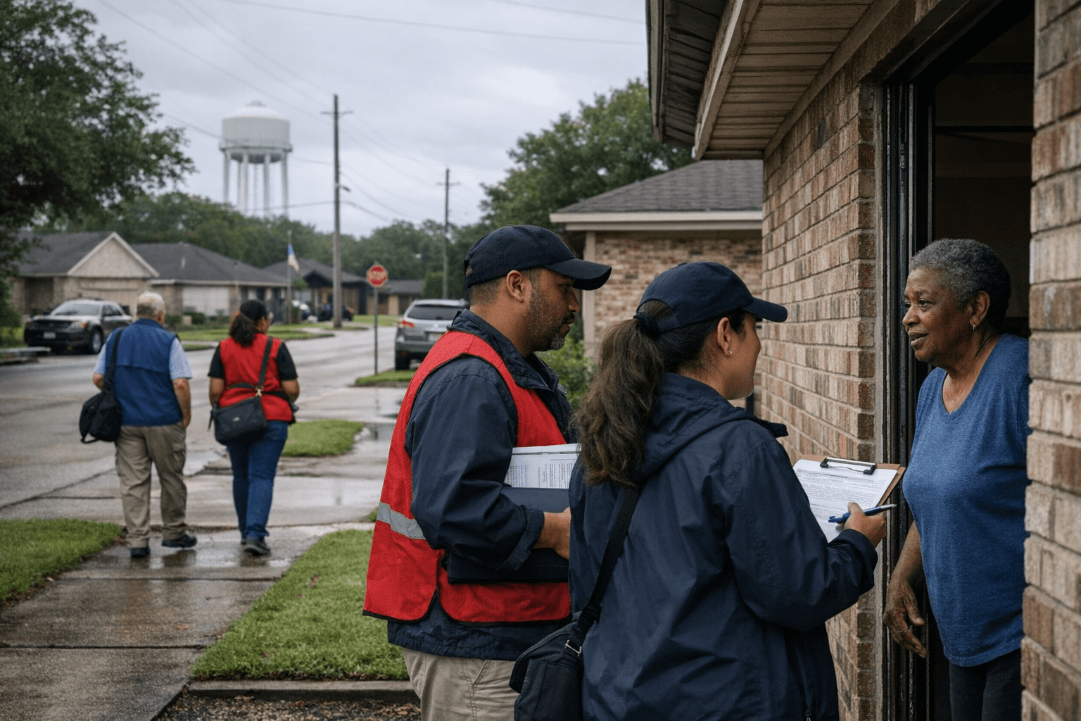 Harris County teams canvass neighborhoods to help homeowners file tax exemptions