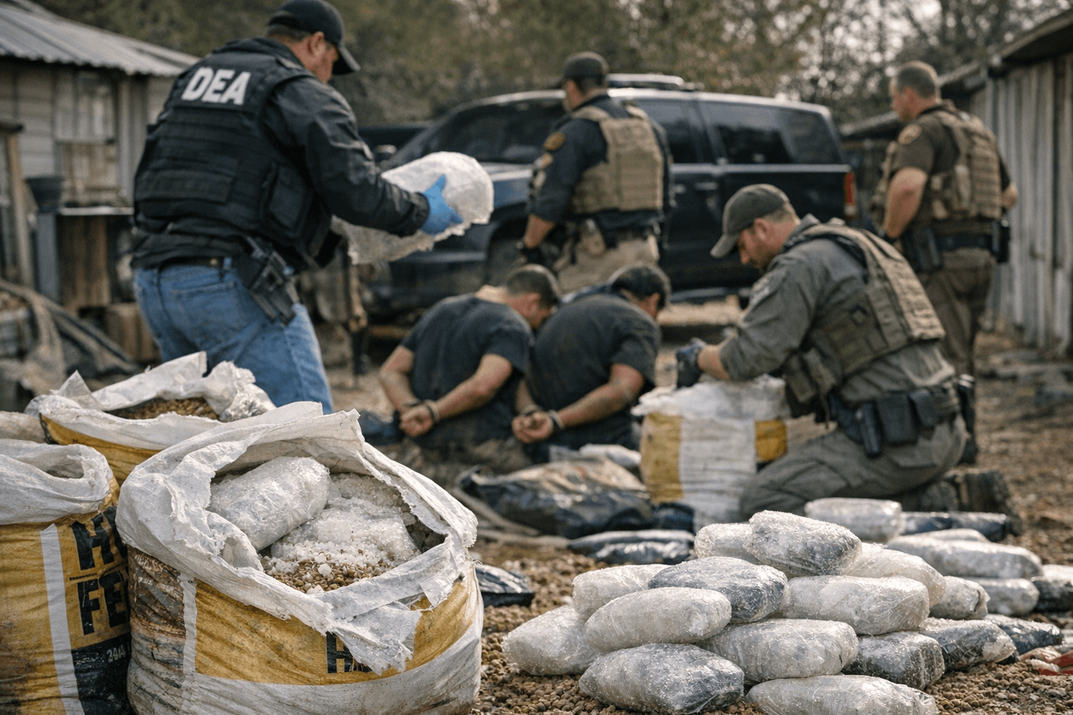 DEA: 1,600 pounds of meth found hidden in horse feed in Aldine