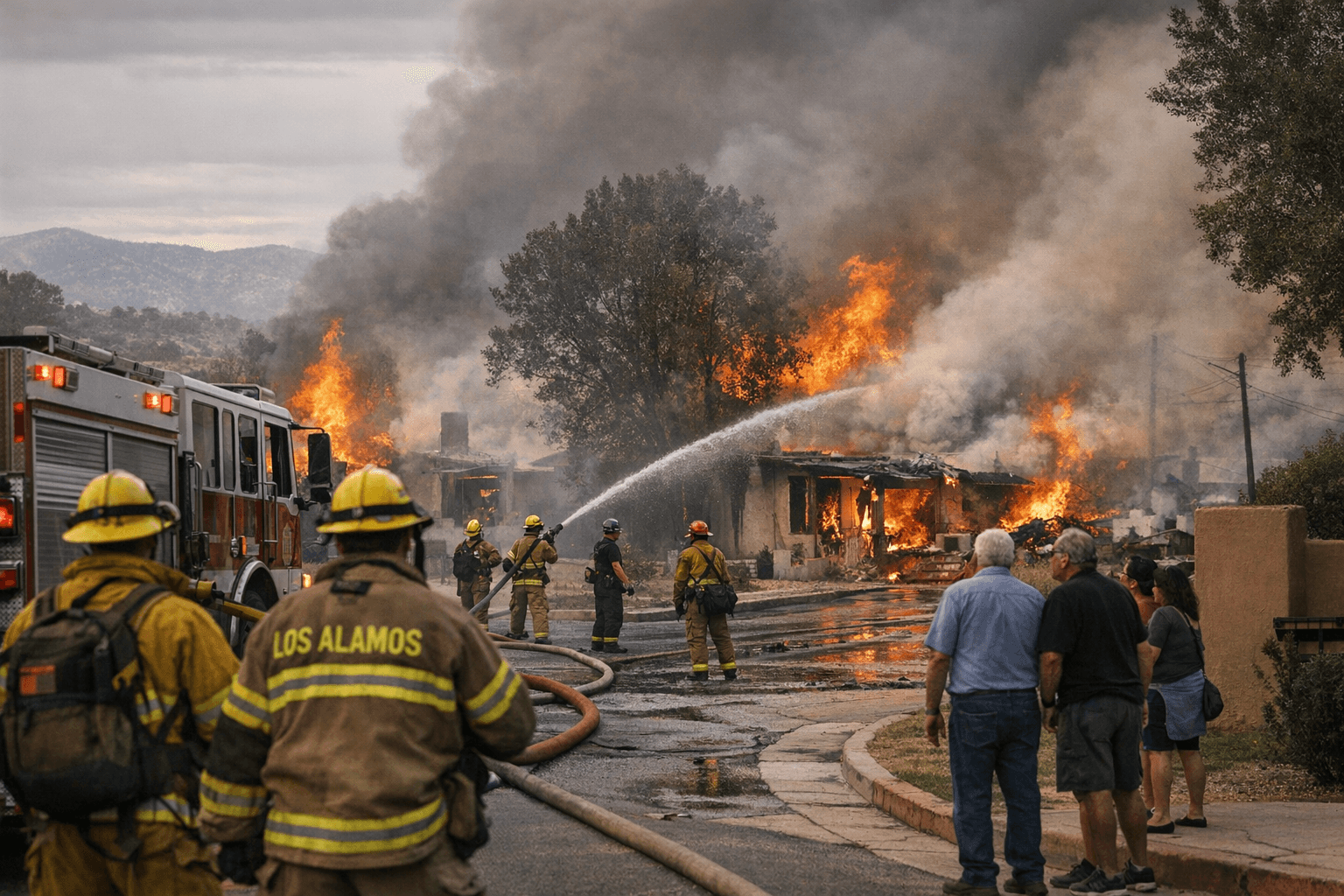 Los Alamos Fire crews aid Española Riverside Fire as evacuations lift