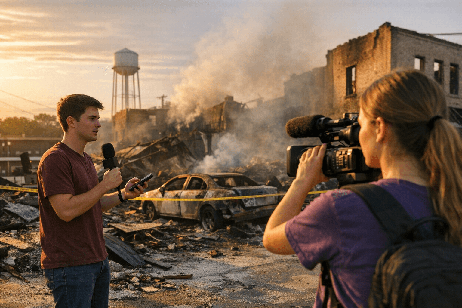Mary Hardin-Baylor students report on Gatesville fire aftermath