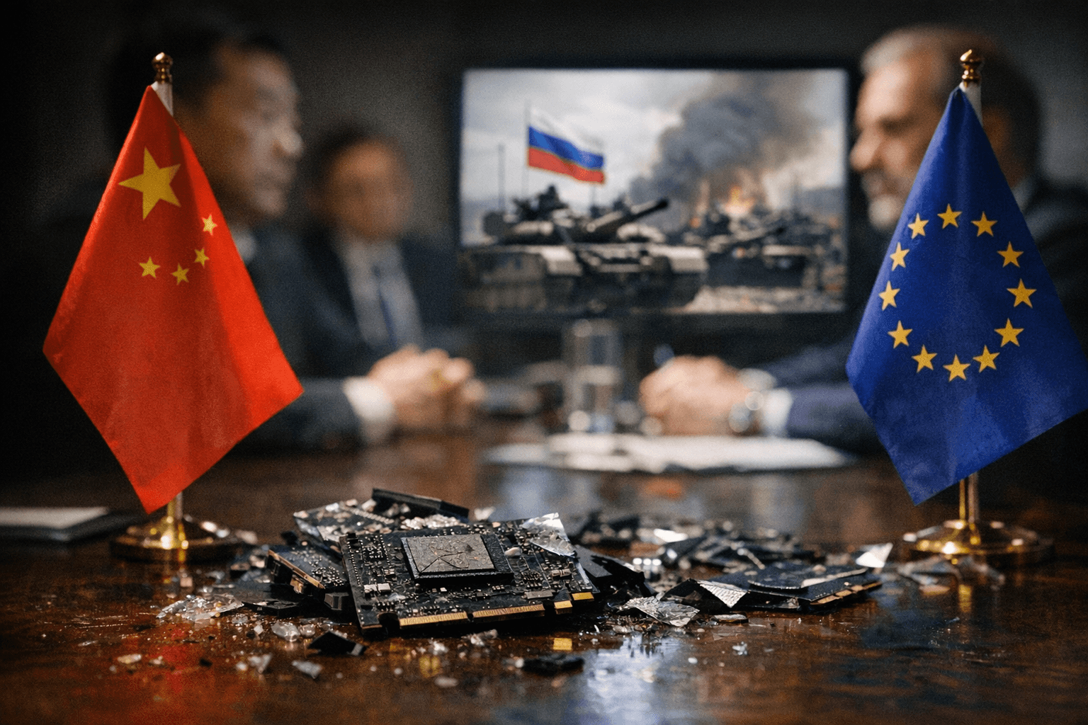 China blasts EU sanctions on Chinese firms over Russia links