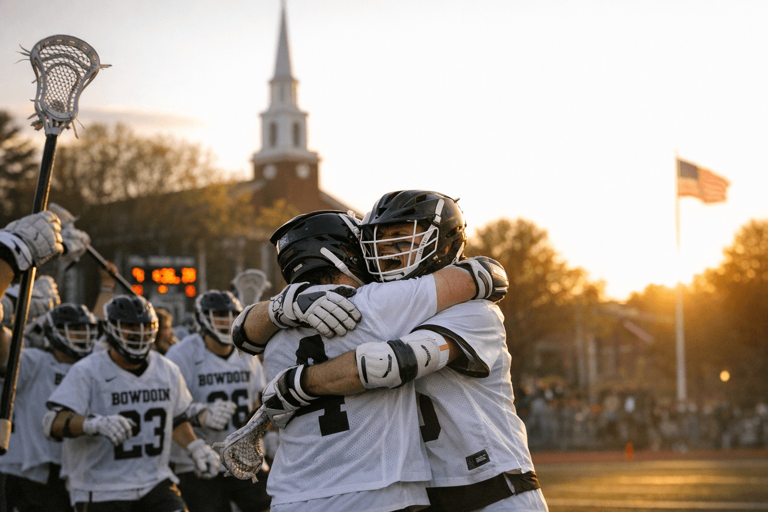 Bowdoin men’s lacrosse stuns Tufts, earns first No. 1 NESCAC seed