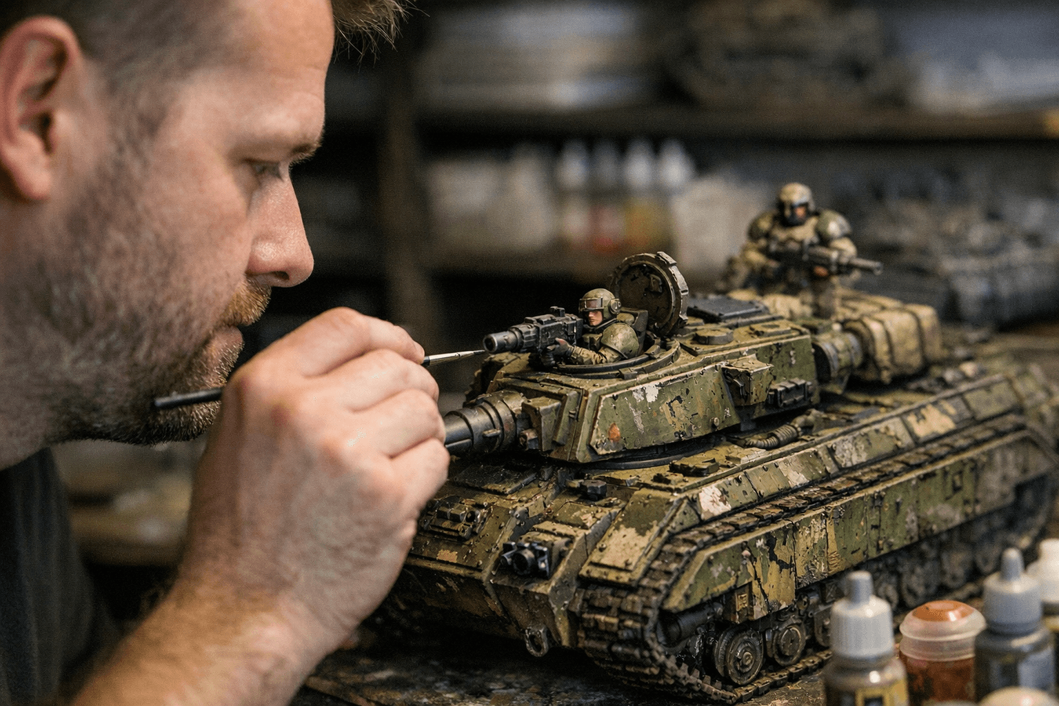 Games Workshop Paints the Hippogriff AFV for Cadian Shock Troops