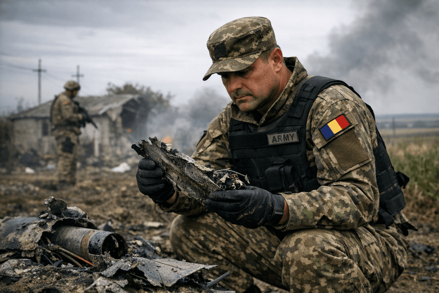 Romania recovers Russian drone fragments after border strike, protests Moscow