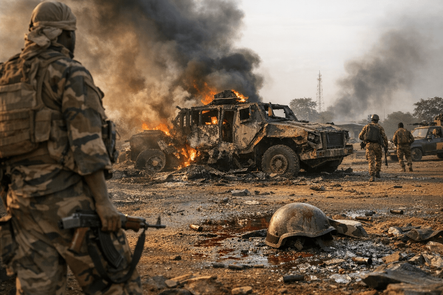 Insurgents launch coordinated attacks near Mali capital, government says contained