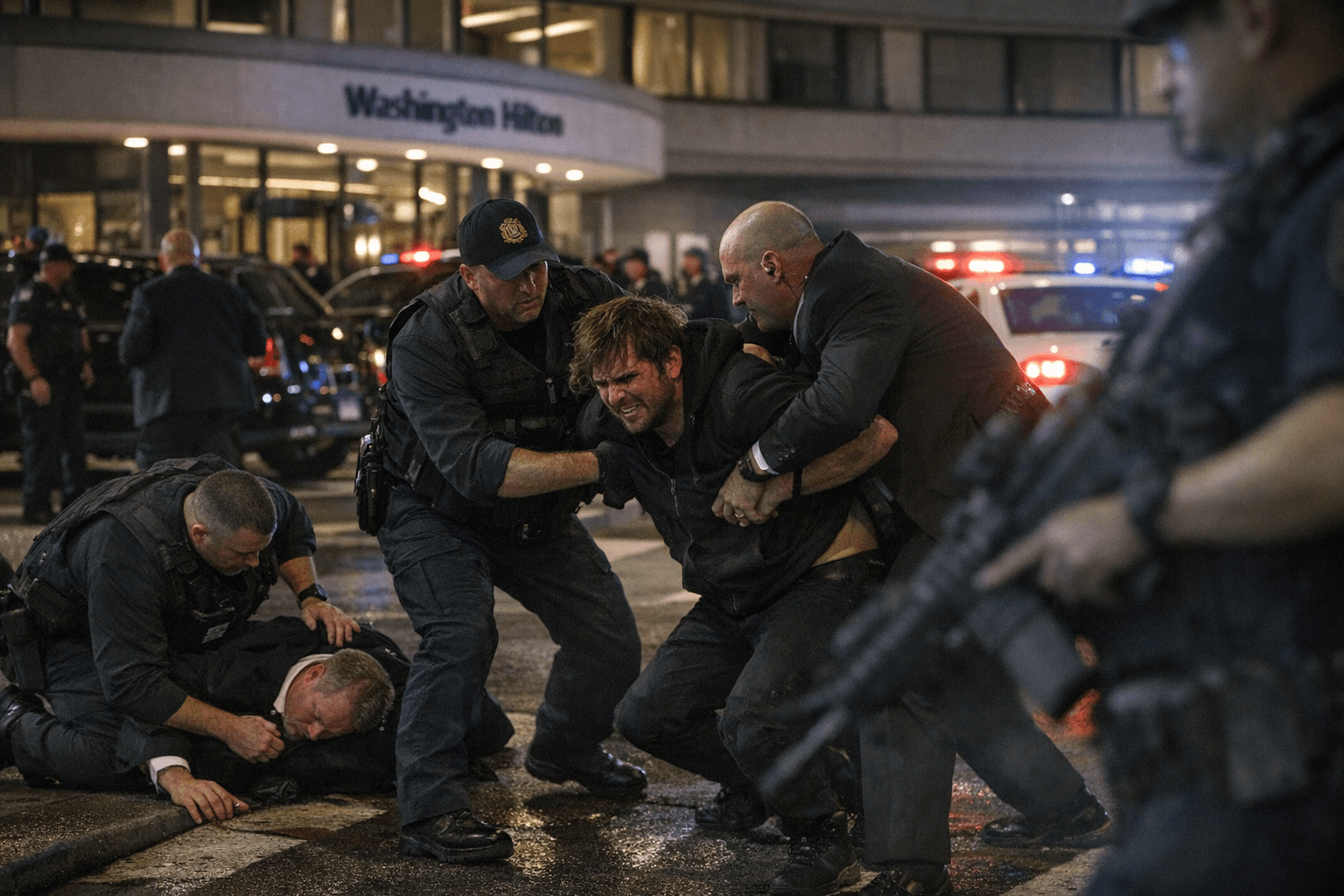 Suspect in custody after White House correspondents dinner shooting, agent wounded