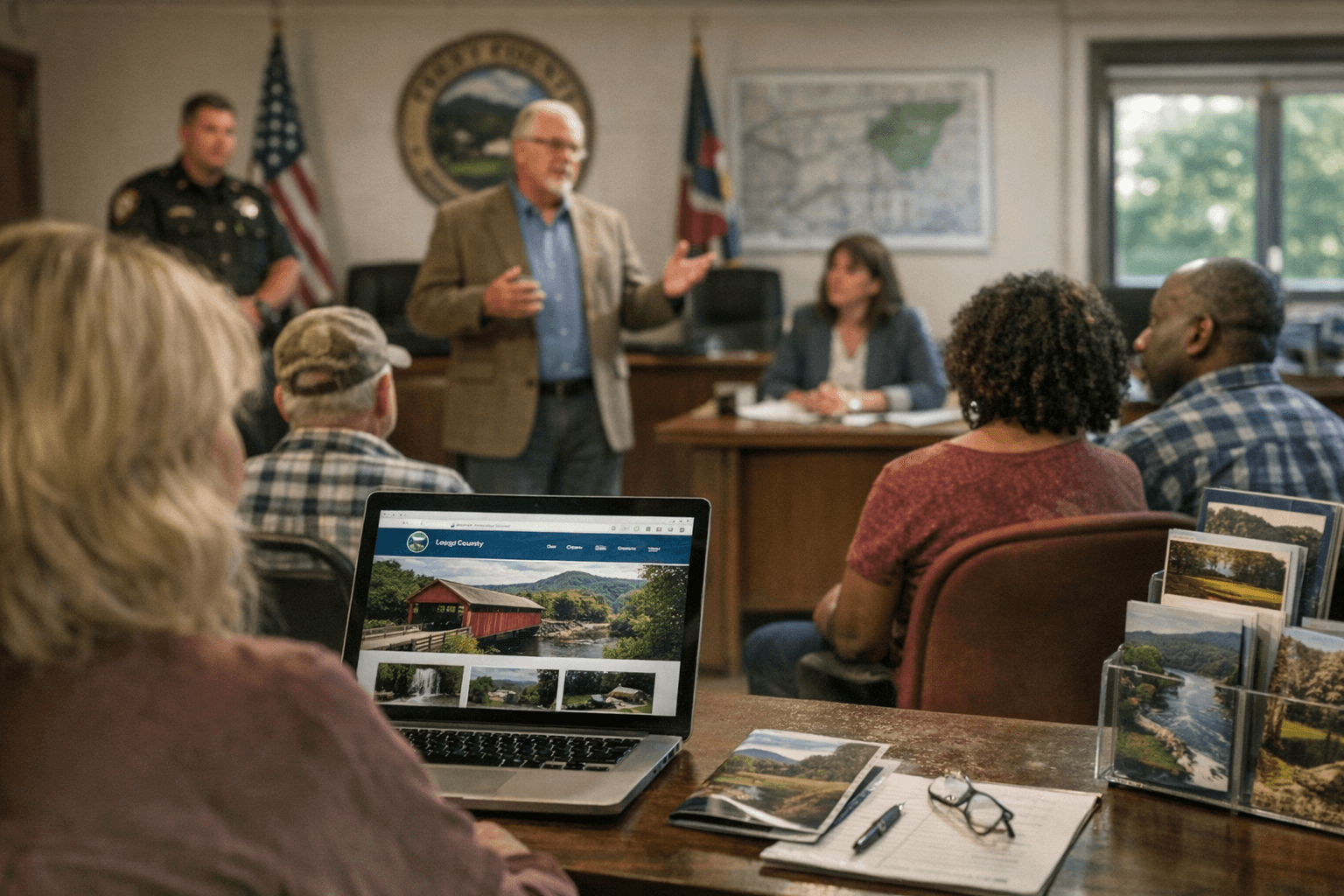 Perry County website spotlights services, grants, officials, and local attractions