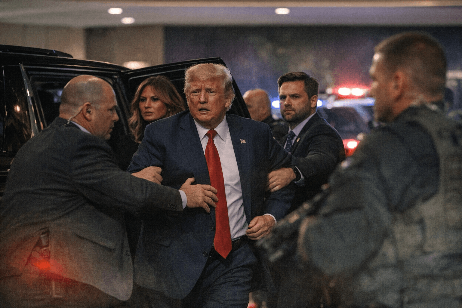 Secret Service evacuates Trump after gunfire erupts at Washington Hilton dinner
