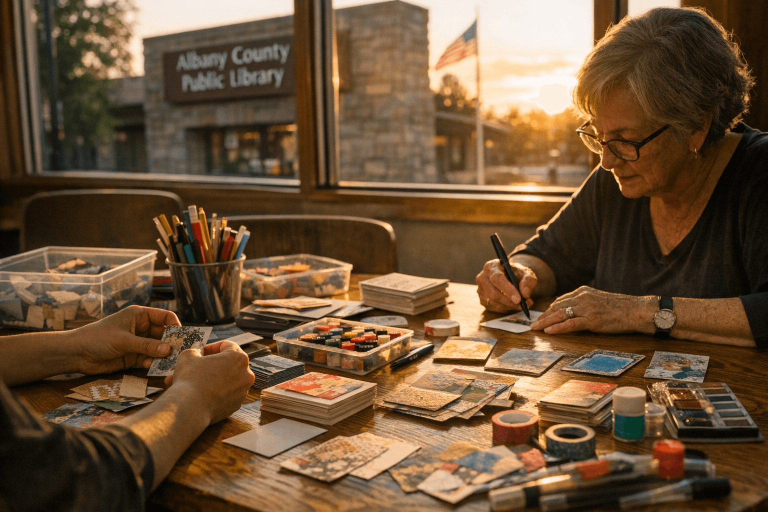 Albany County Library offers free Artist Trading Card supplies