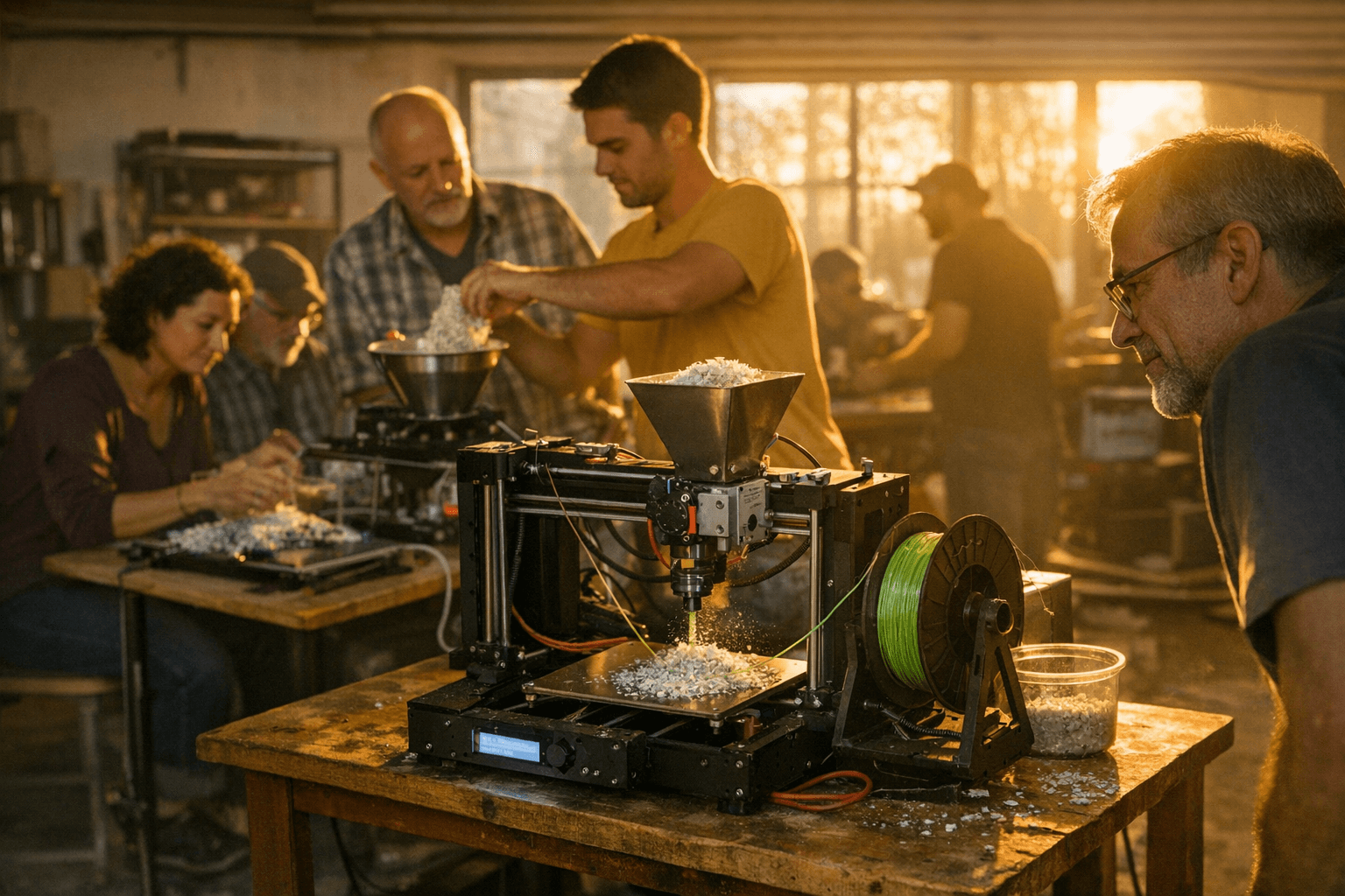 Old 3D printers get second lives as recycled filament makers