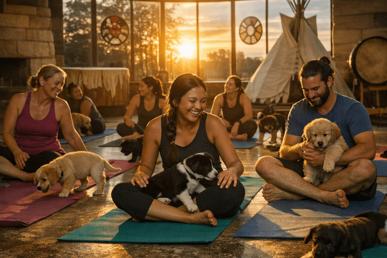 Winnipeg Puppy Yoga Blends Indigenous Wellness, Movement and Playtime