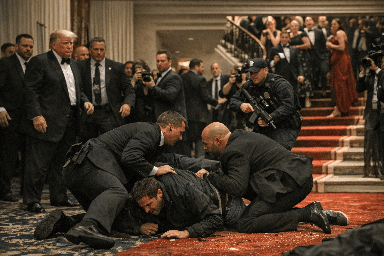 Gunman Breaches White House Dinner Security as Trump Attends Correspondents' Event