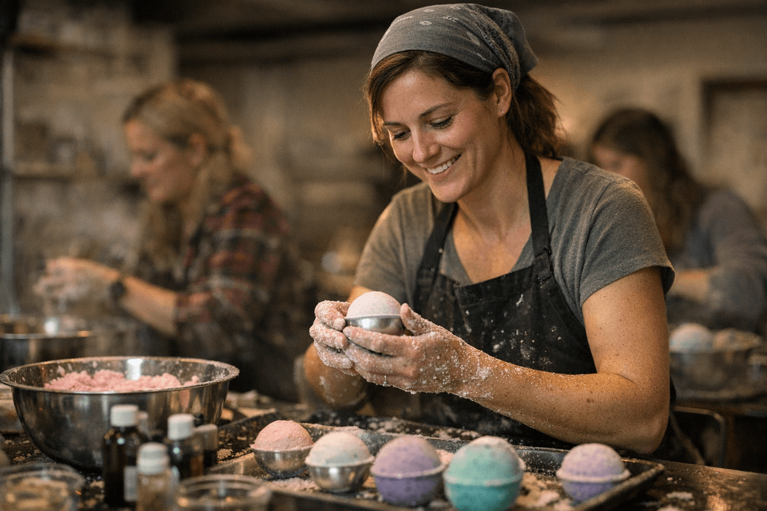 Sealed by Nature bath bomb workshop turns beginners into makers in Edinboro