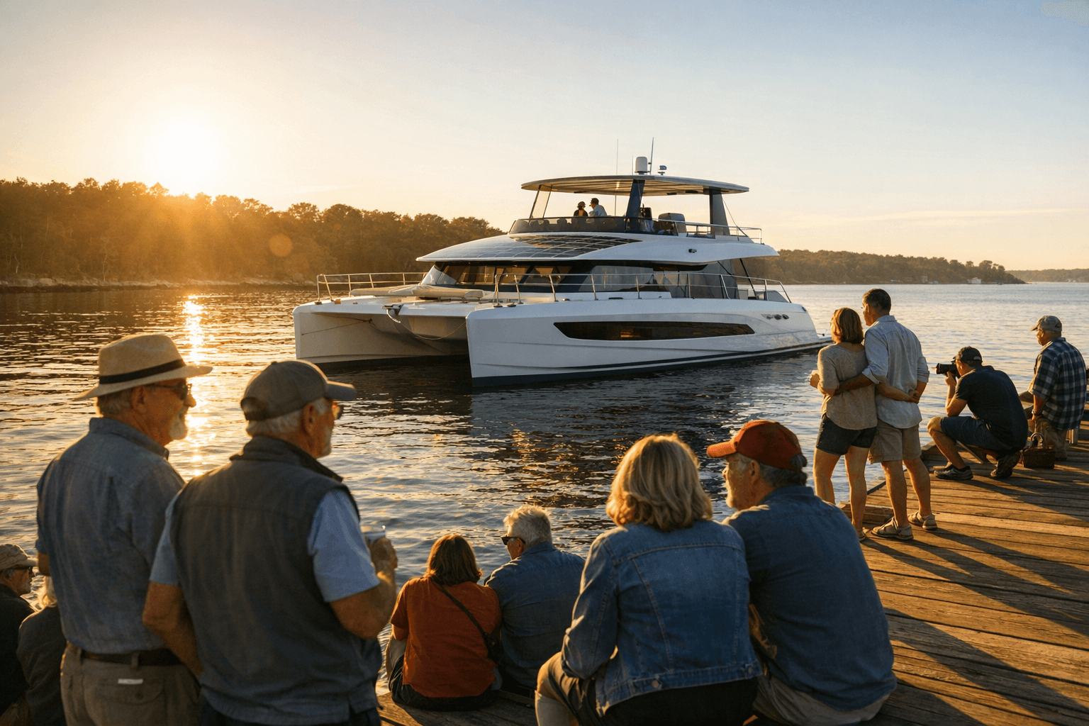 Whisper 50 electric catamaran targets quiet cruising and solar-assisted range