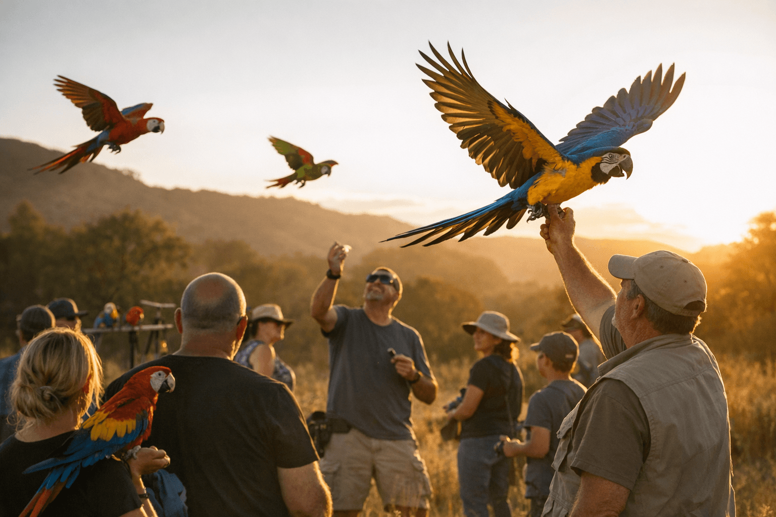 Flight Training for Parrots Balances Freedom, Welfare, and Safety