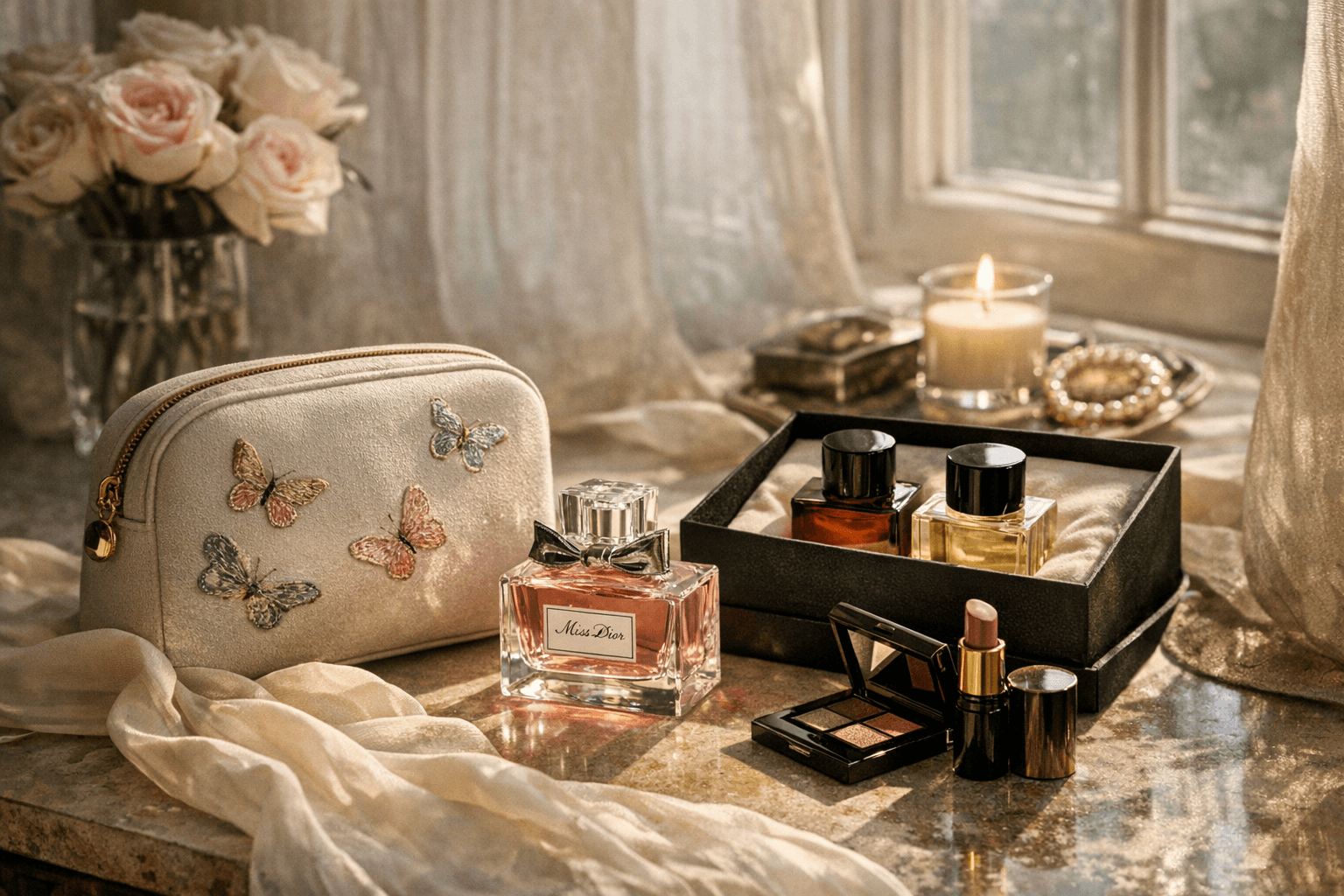 Luxe Mother’s Day gifts, Dior beauty pouch and Victoria Beckham sets