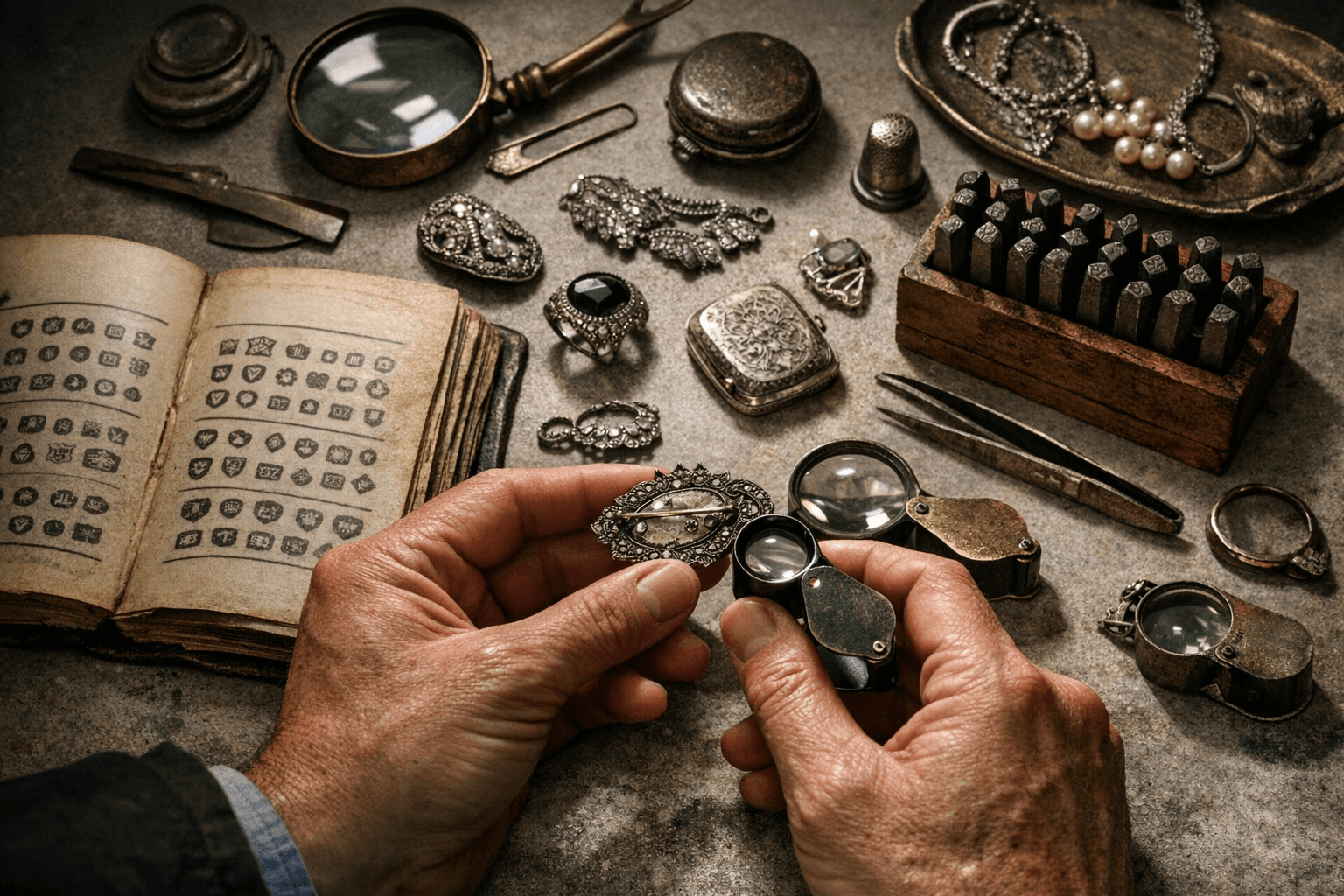 How to Read Silver Hallmarks, Dating Vintage Jewelry and Verifying Authenticity