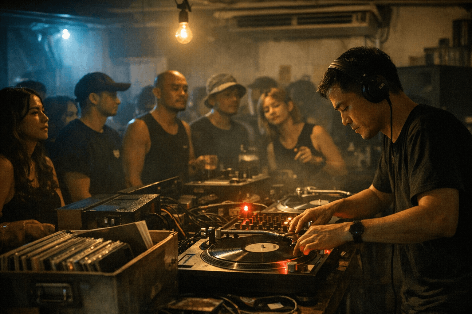 Bangkok vinyl techno session keeps minimal grooves local, social, free