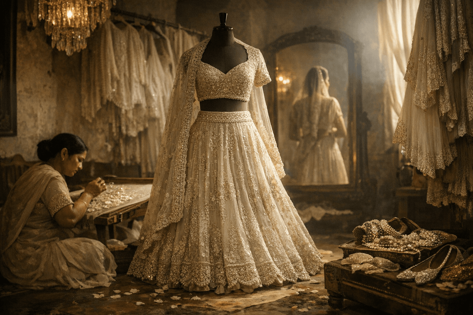 White Bridal Dressing in India Gets Richer with Craft and Texture